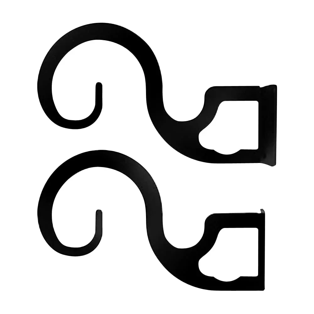 Curtain Brackets For Two or Three 1 Inch Rods