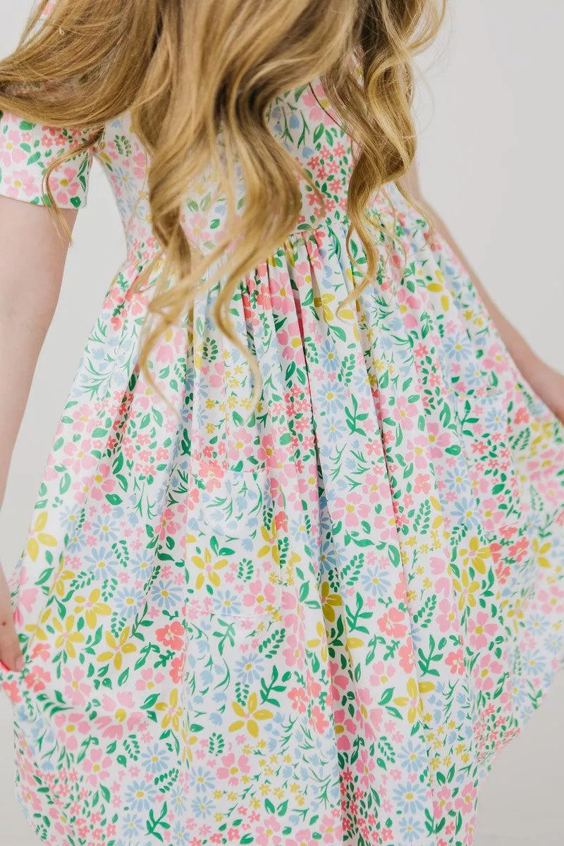 Daffodils S /S Pocket Twirl Dress