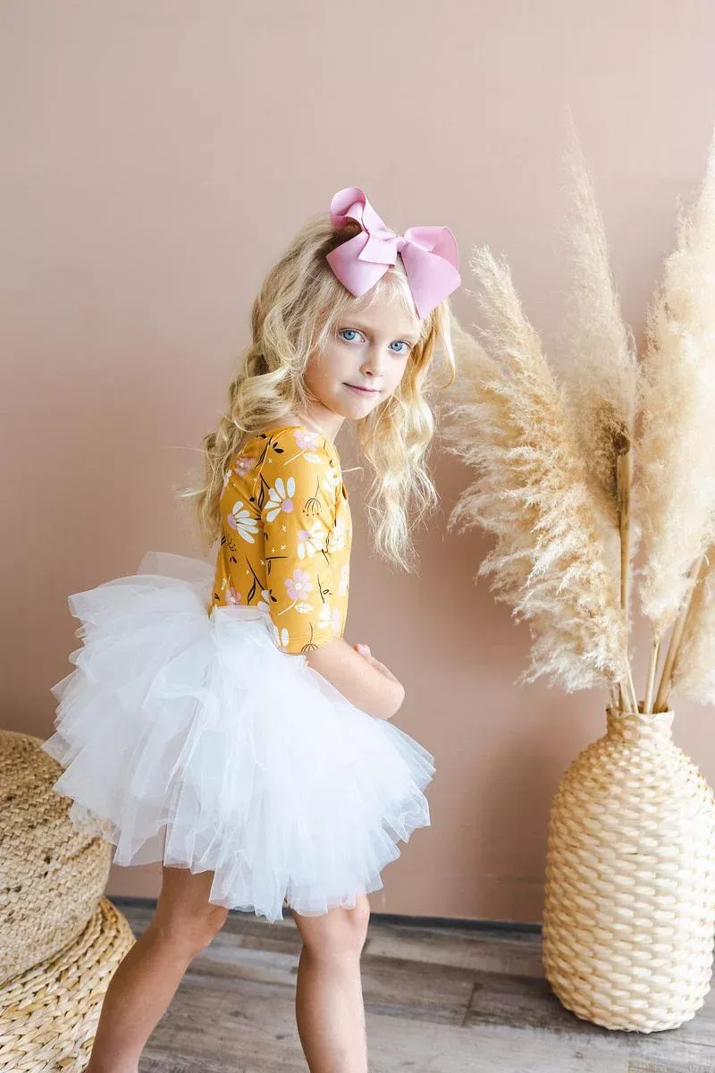 Dandelions in Fall 3 /4 Tutu Leotard