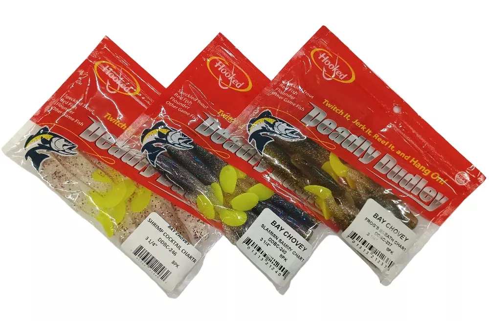 Deadly Dudley 3.5" Bay Chovey Soft Lures - 8 pc.