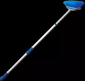 Deck Brush -TelescopingWith Deluxe Block, Blue