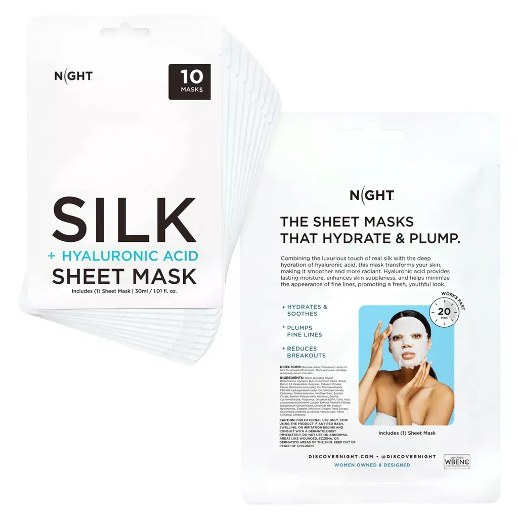 Discover NIGHT Firming Silk Collagen Sheet Mask 10-pack