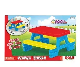 Dolu Toys Children's Picnic Table with 4 Benches
