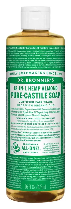 Dr. Bronner's Organic Fair Trade Pure-Castile Liquid Soap
