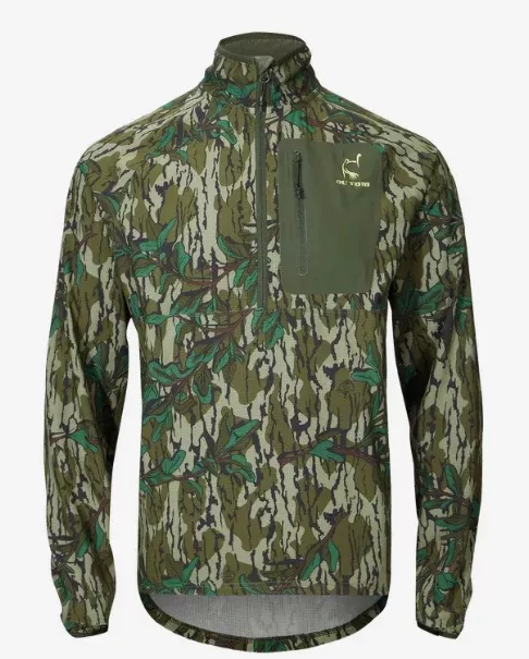 Drake Men's SWT Half Zip Pullover In Greenleaf- OT0003