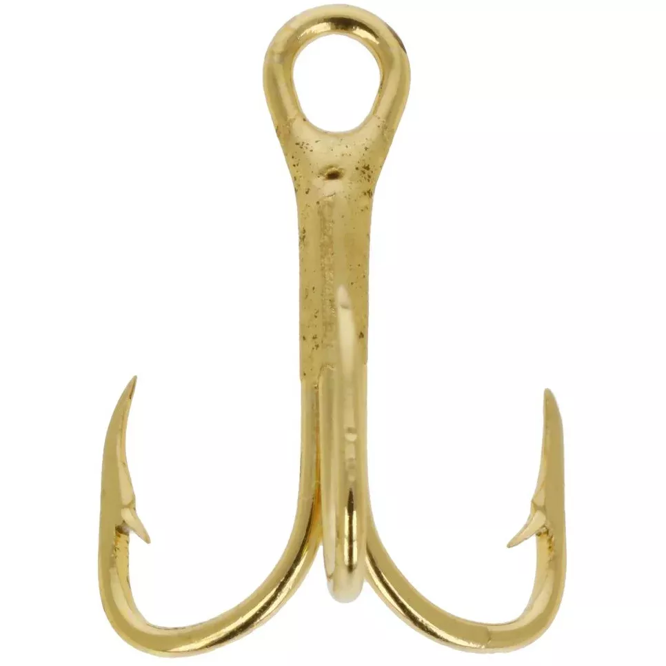 Eagle Claw Gold 2x Treble Hooks