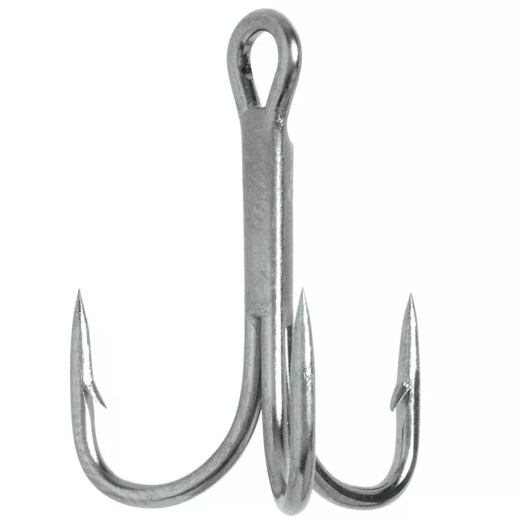 Eagle Claw Lazer Sharp Nickel 4x Treble Hooks