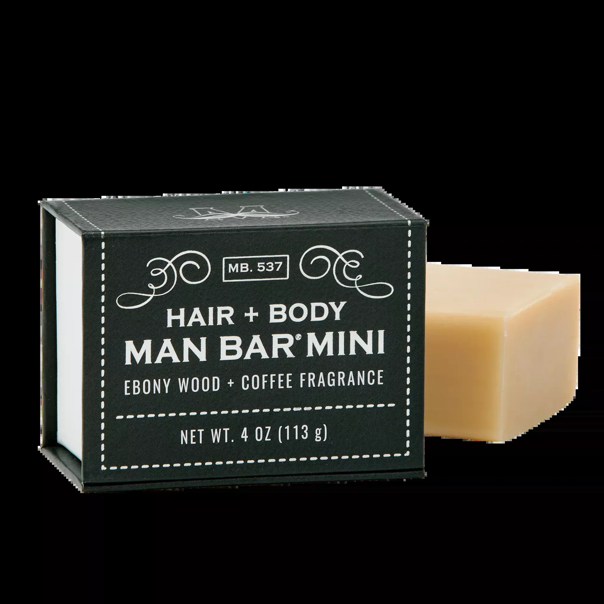 Ebony Wood & Coffee Mini Man Bar