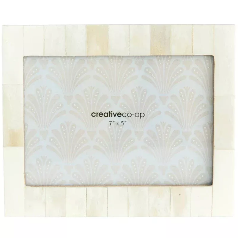Eggshell Resin Tile Photo Frame - 5" x 7"