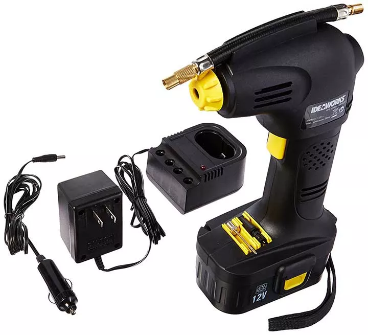 Electric Air Pump 12V Air Compressor Built in Pressure Gauge 116PSI