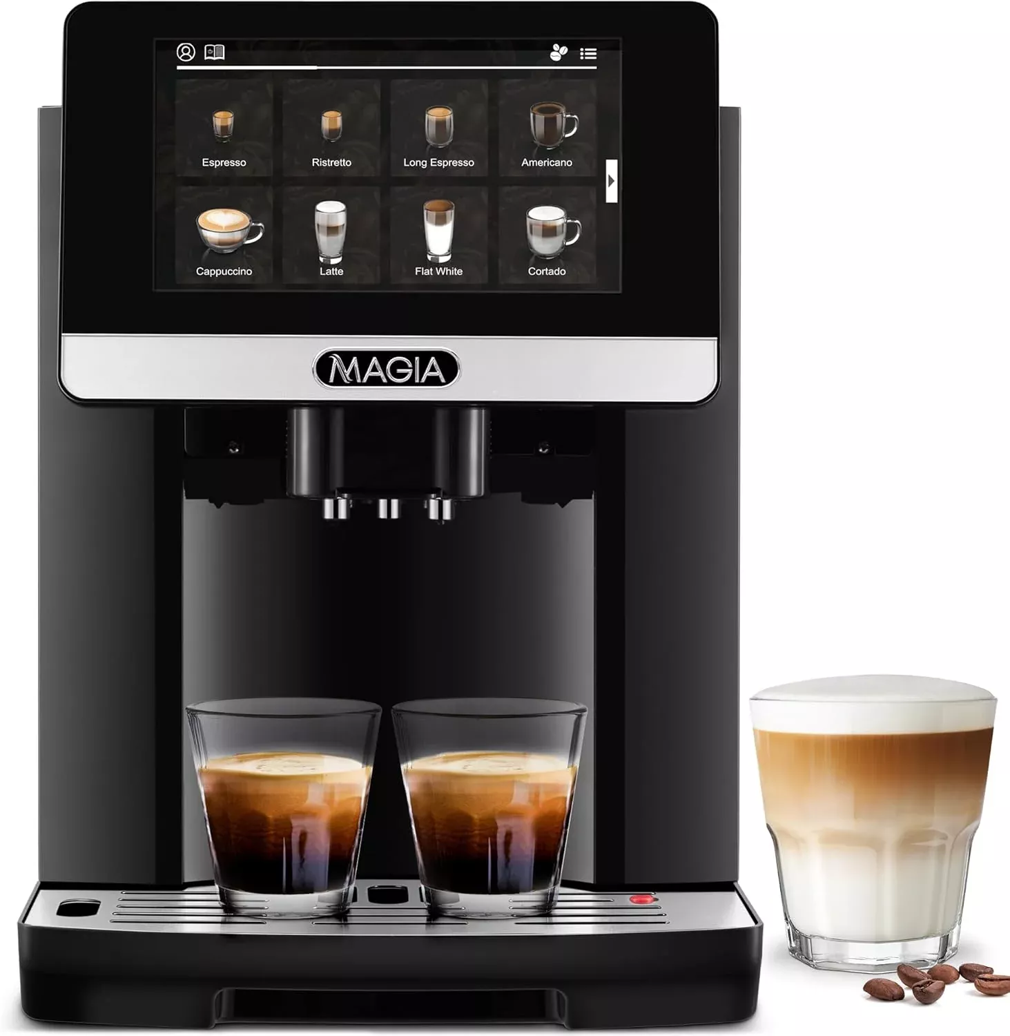 Espresso Machine Fully Automatic with Built-In Grinder