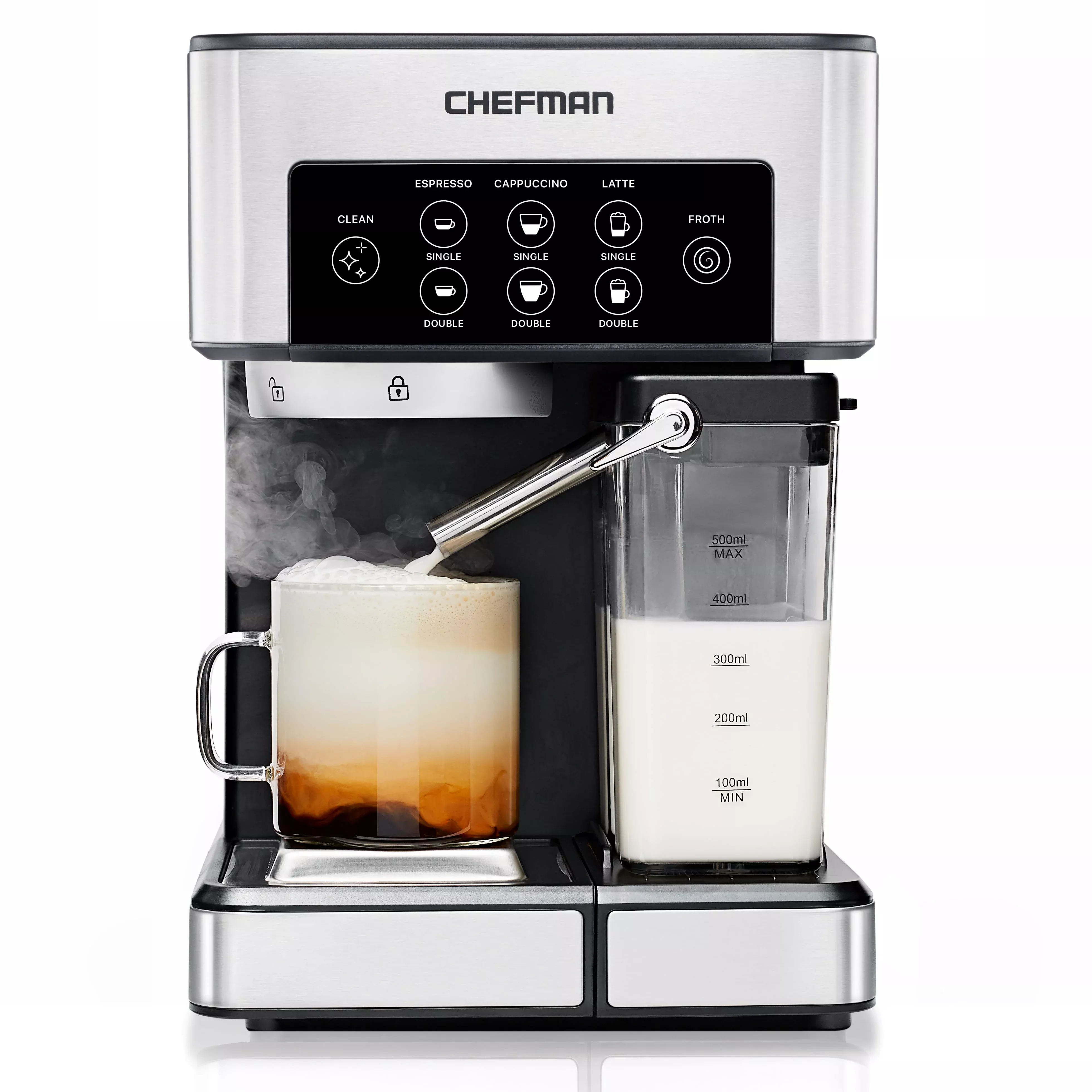 Espresso Machine, Stainless Steel, 1.8 Liters