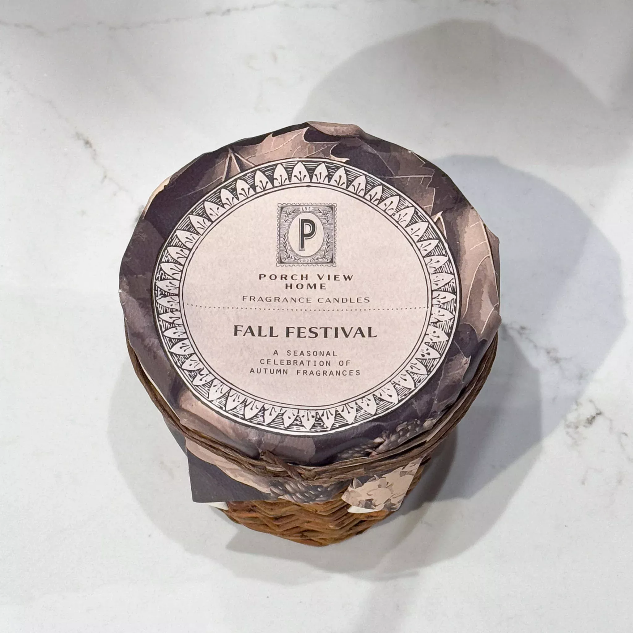 Fall Festival Willow Candle