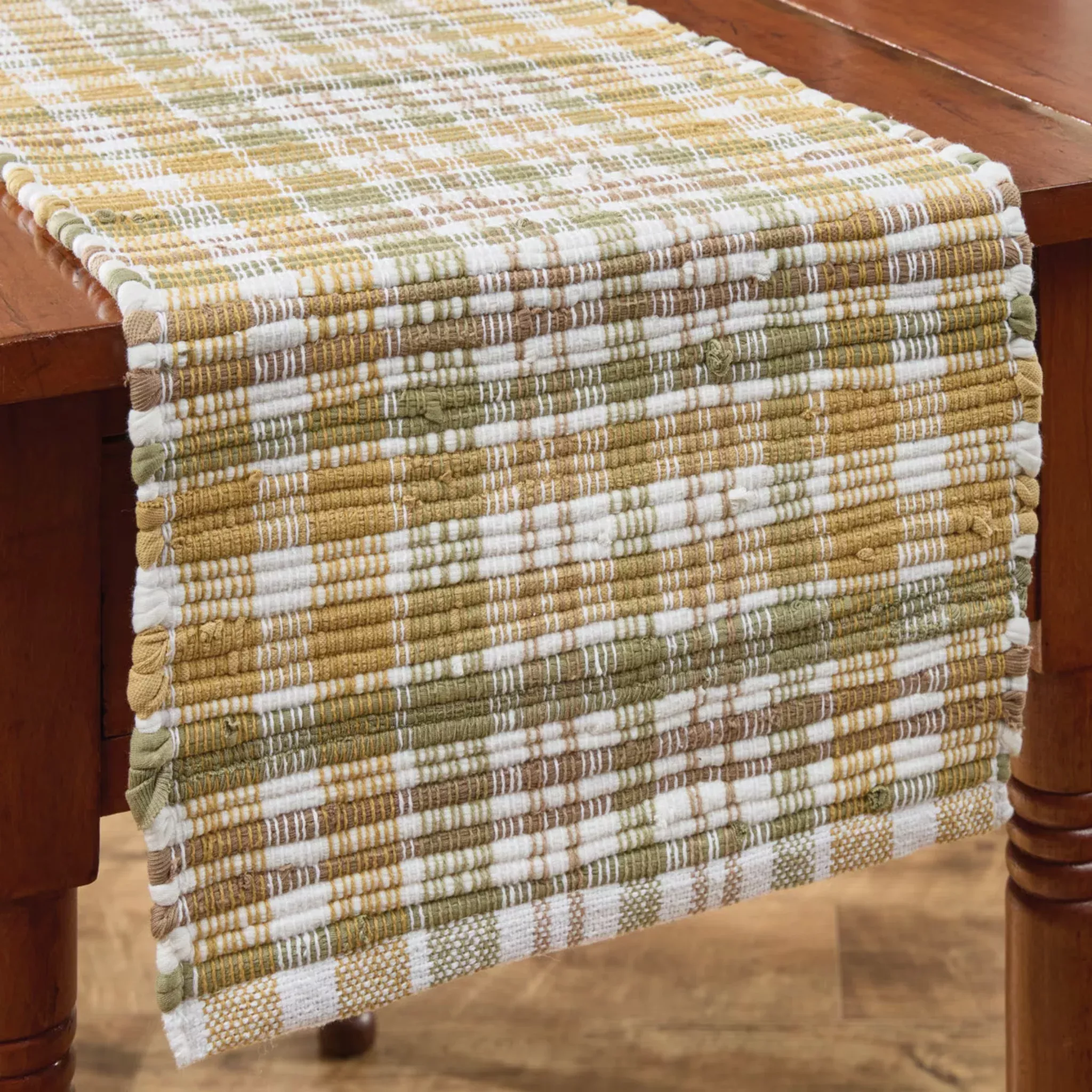 Farmstead Plaid Chindi Table Runner