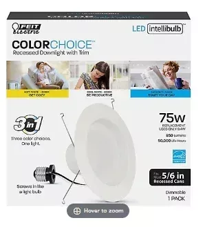 Feit Electric 75W Equivalent 5"/6" Color Selectable LED Recessed Downlight