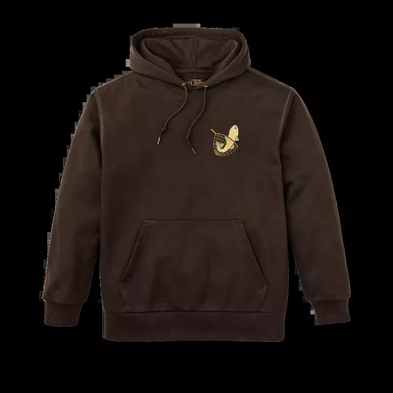 Filson Prospector Embroidered Hoodie – Fish - CLOSEOUT