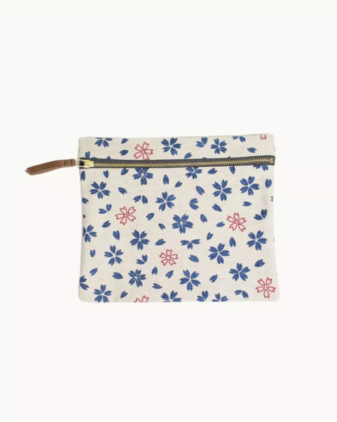 Flat Medium Zipper Pouch by Kiriko