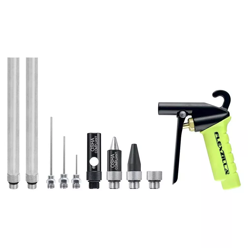 Flexzilla™ X1™ Blow Gun Kit 10-piece Zillagreen