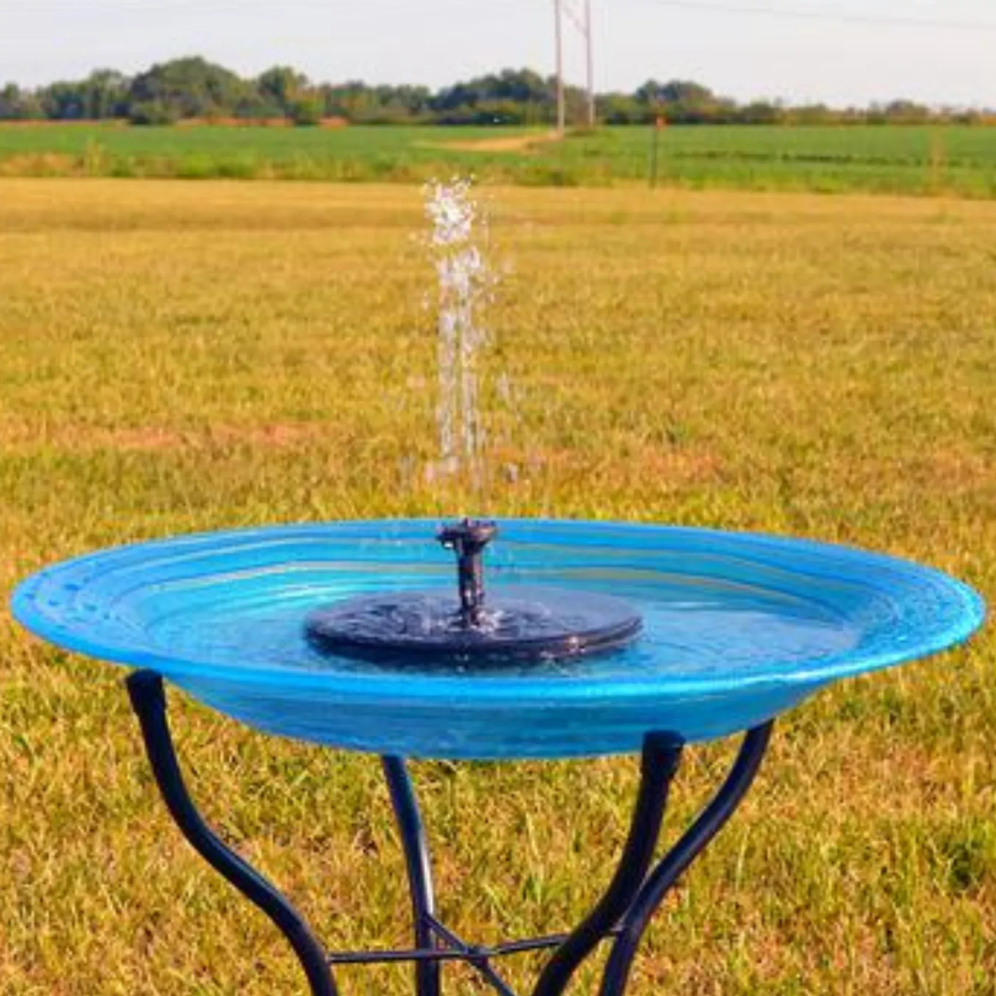 Floating Solar Birdbath Bubbler