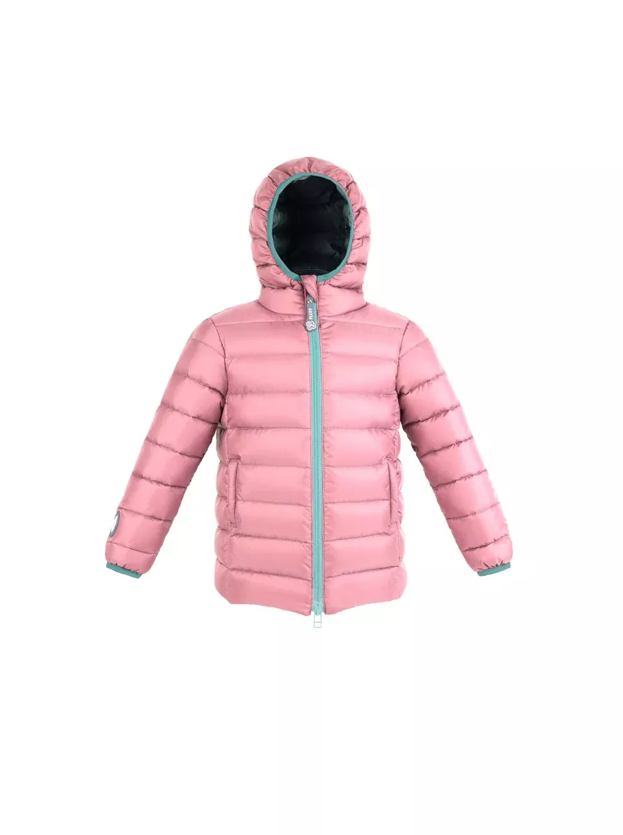 Fluff Down Jacket: Reversible Mint and Nude