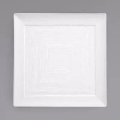 Foh; Inc. Plate Square Spiral 10In