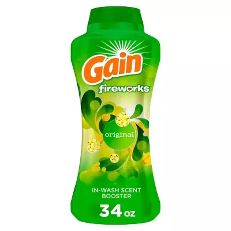 Gain Fireworks In-Wash Scent Booster Beads, Original (34 Oz.)