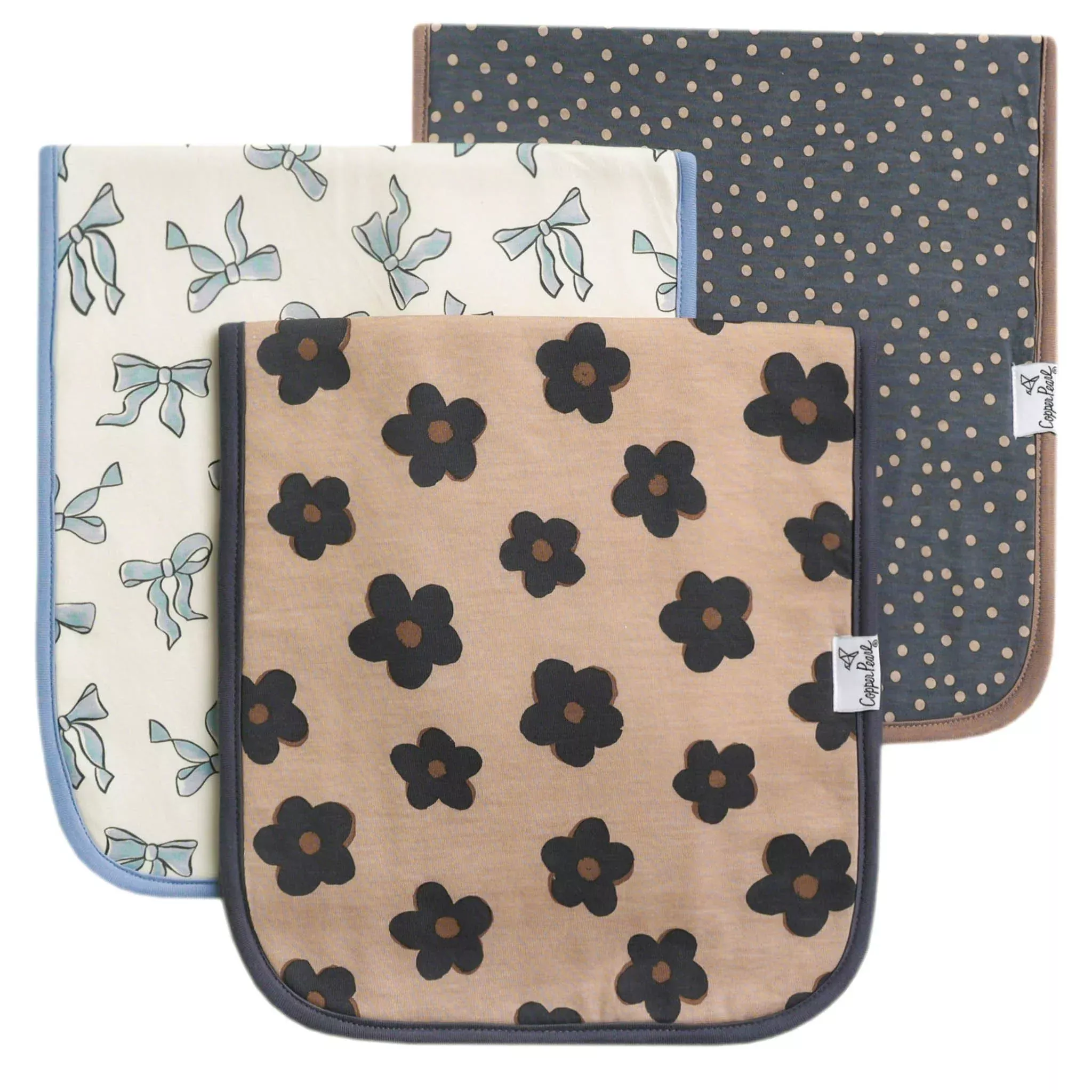 Gemma in Tan Burp Cloth Set