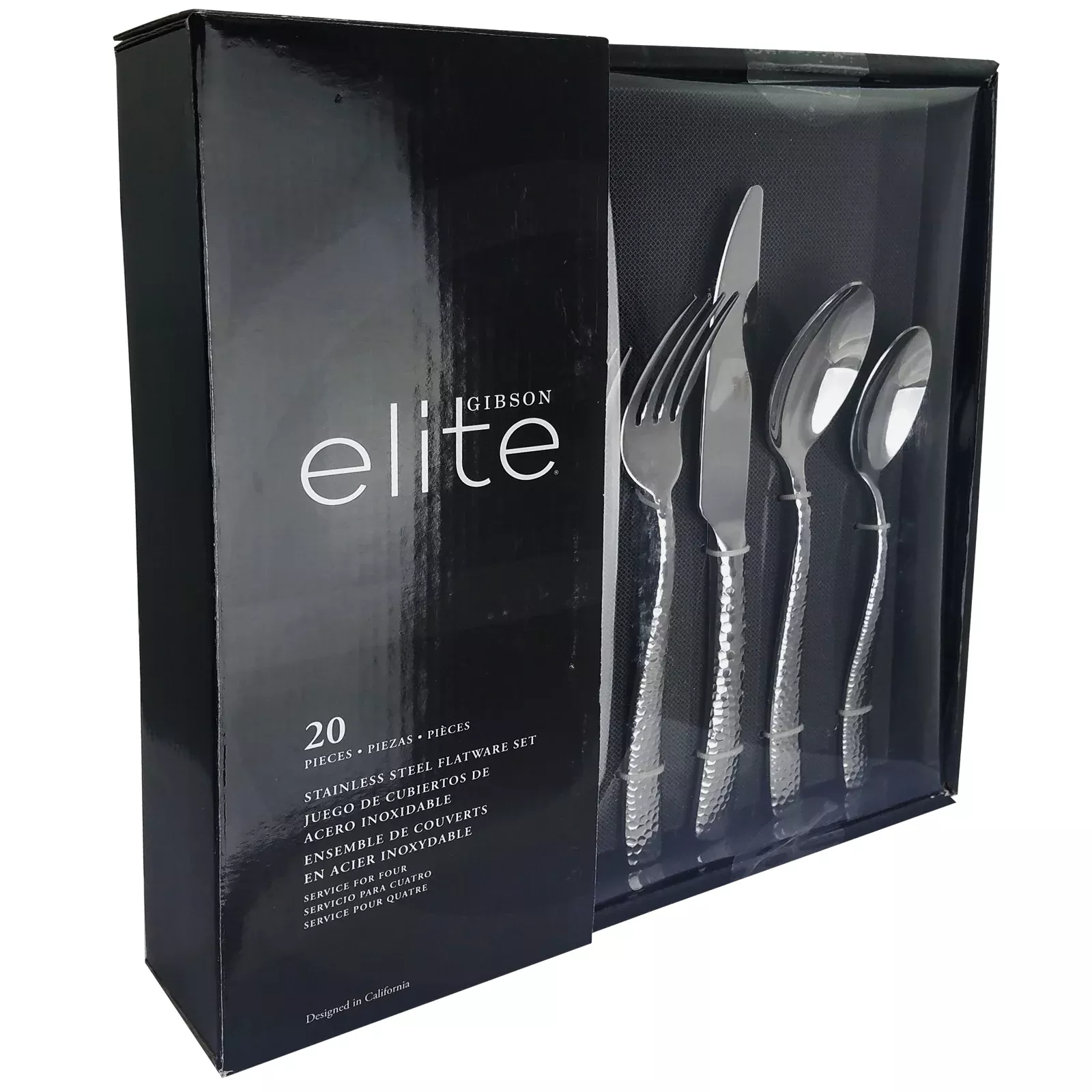 Gibson EliteAmbassador 20 Piece Stainless Steel Flatware Set