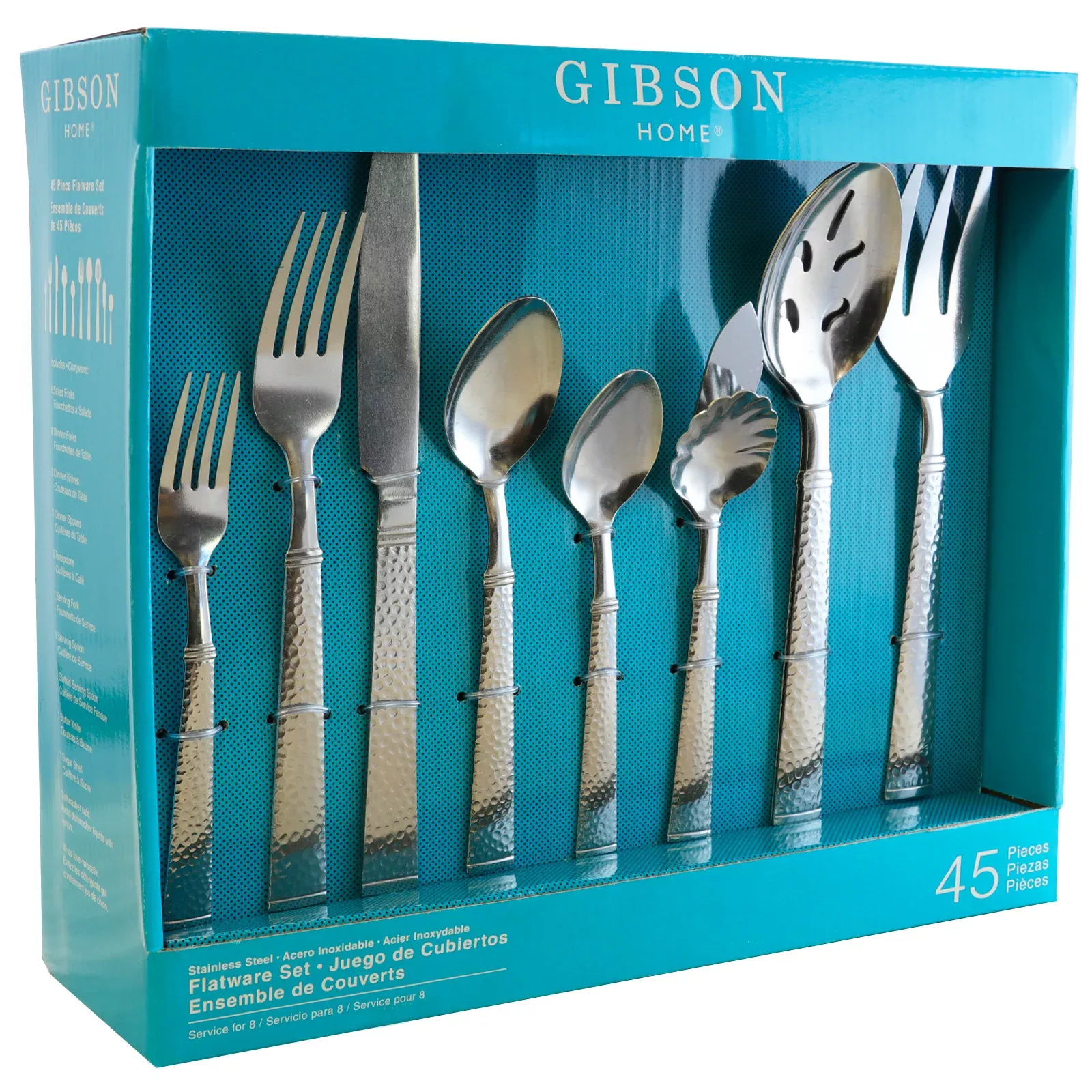 Gibson HomePrato 45 Piece Flatware Set