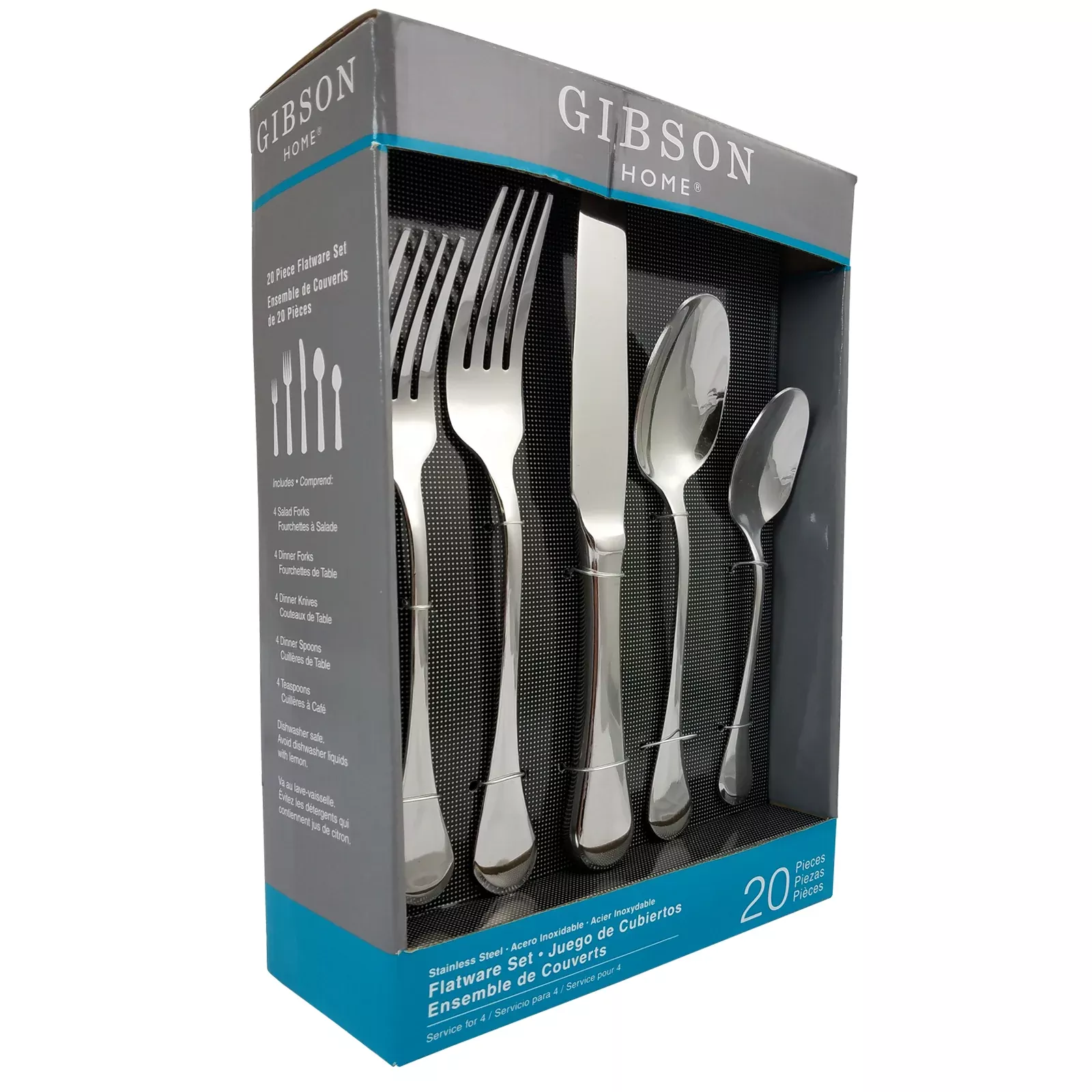 GibsonHome Gibson Home Classic Manchester 20-Piece Flatware Set