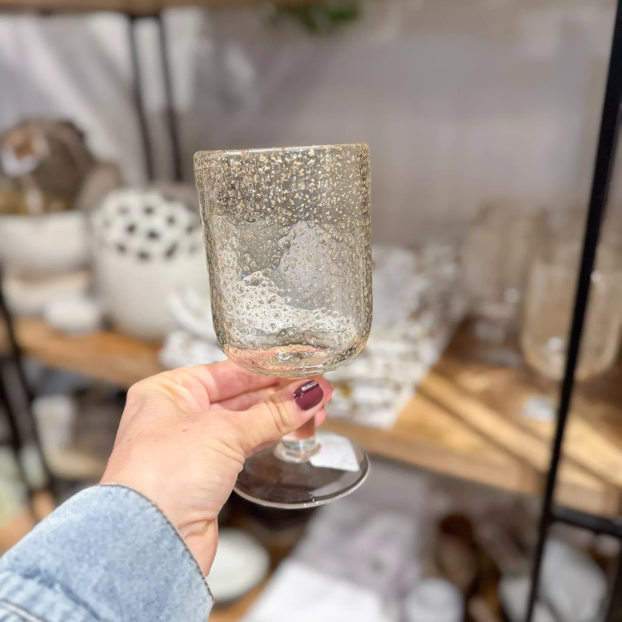 Gold Flecked Drinking Glass