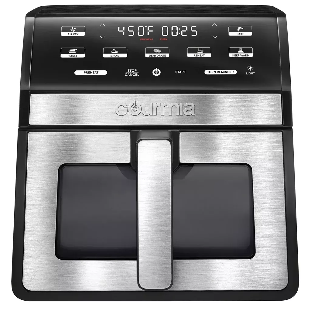 Gourmia 8-Quart Digital Air Fryer with Window & Light