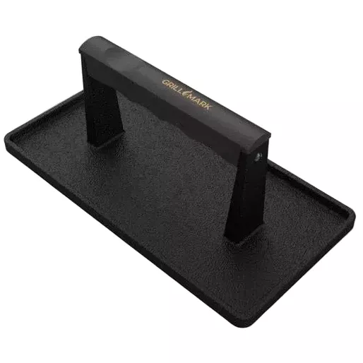 Grill Mark Cast Iron Meat Press