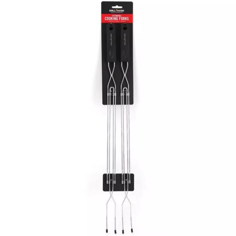 Grill Mark Extendable Open Flame Cooking Forks - 2 pc.