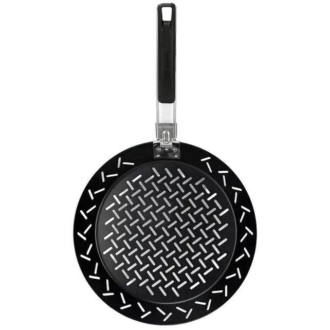Grill Mark Folding Non-Stick Steel Grilling Skillet - 12"