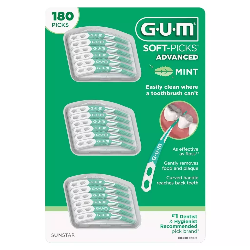 GUM Soft-Picks Advanced Mint, 180-count