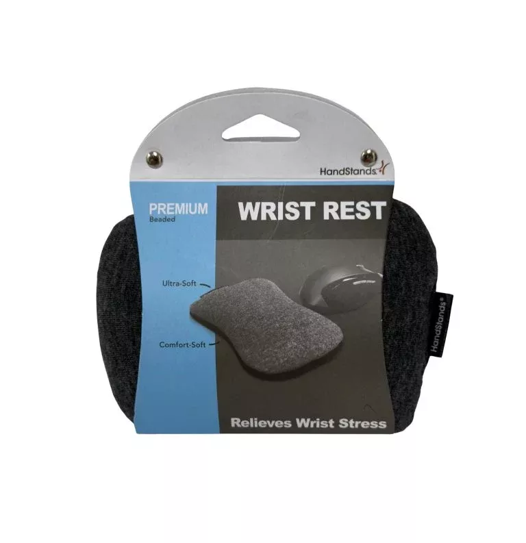 Handstands Ergonomic Beads Mouse Wrist Rest – Black/Gray