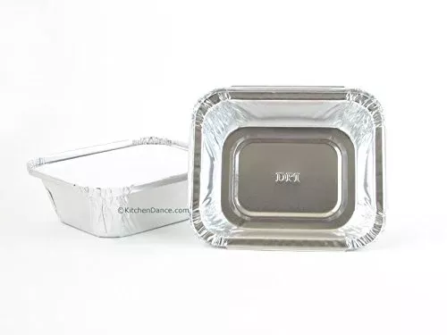 Hfa 3 Compartment Aluminum Tray With Foil Board Lid Combo