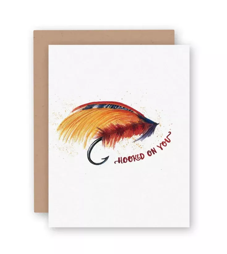 Hooked on You Card by Watercolor Wednesday