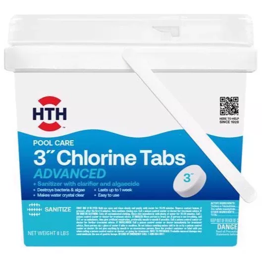 HTH 3" Chlorine Tablets (Advanced) - 0.5 lb. to 25 lb.