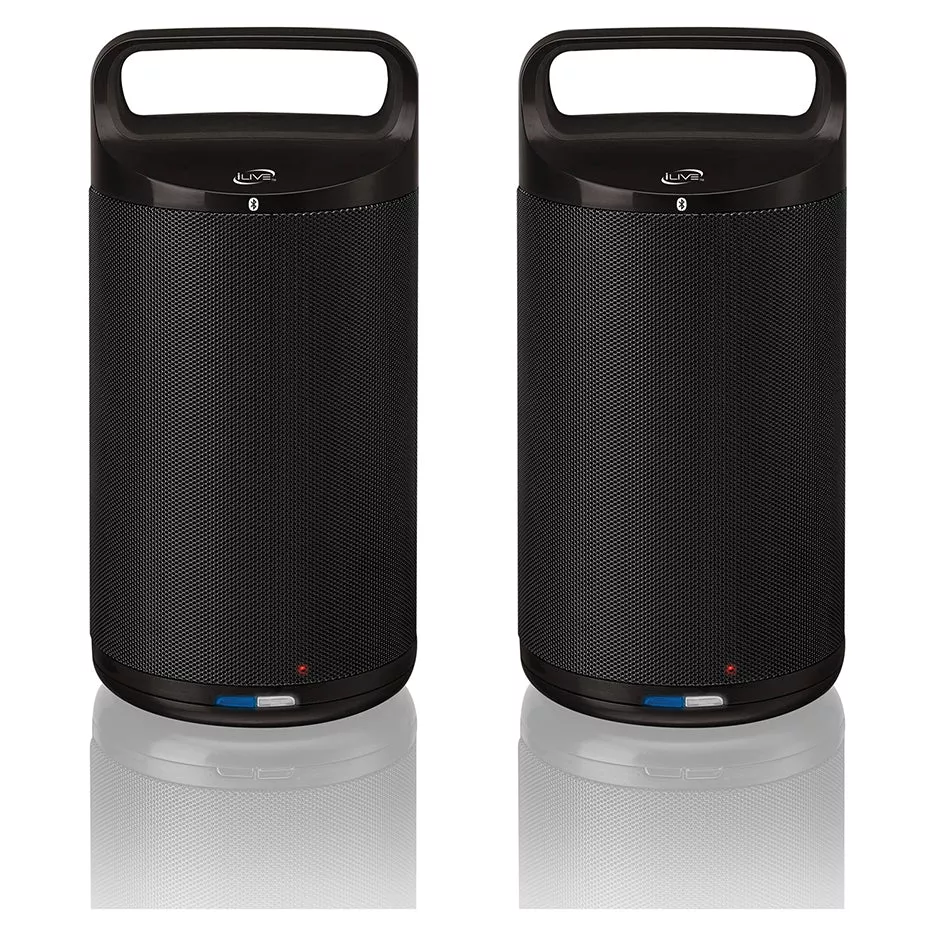iLive ISBW2113B Indoor/Outdoor Dual Bluetooth Speakers (Pair)