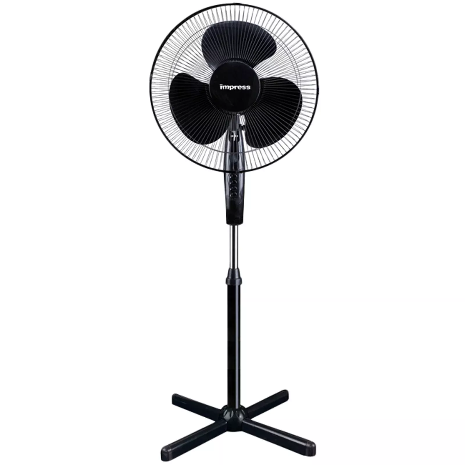 Impress16'' Oscillating Stand Fan (black) IM-725B