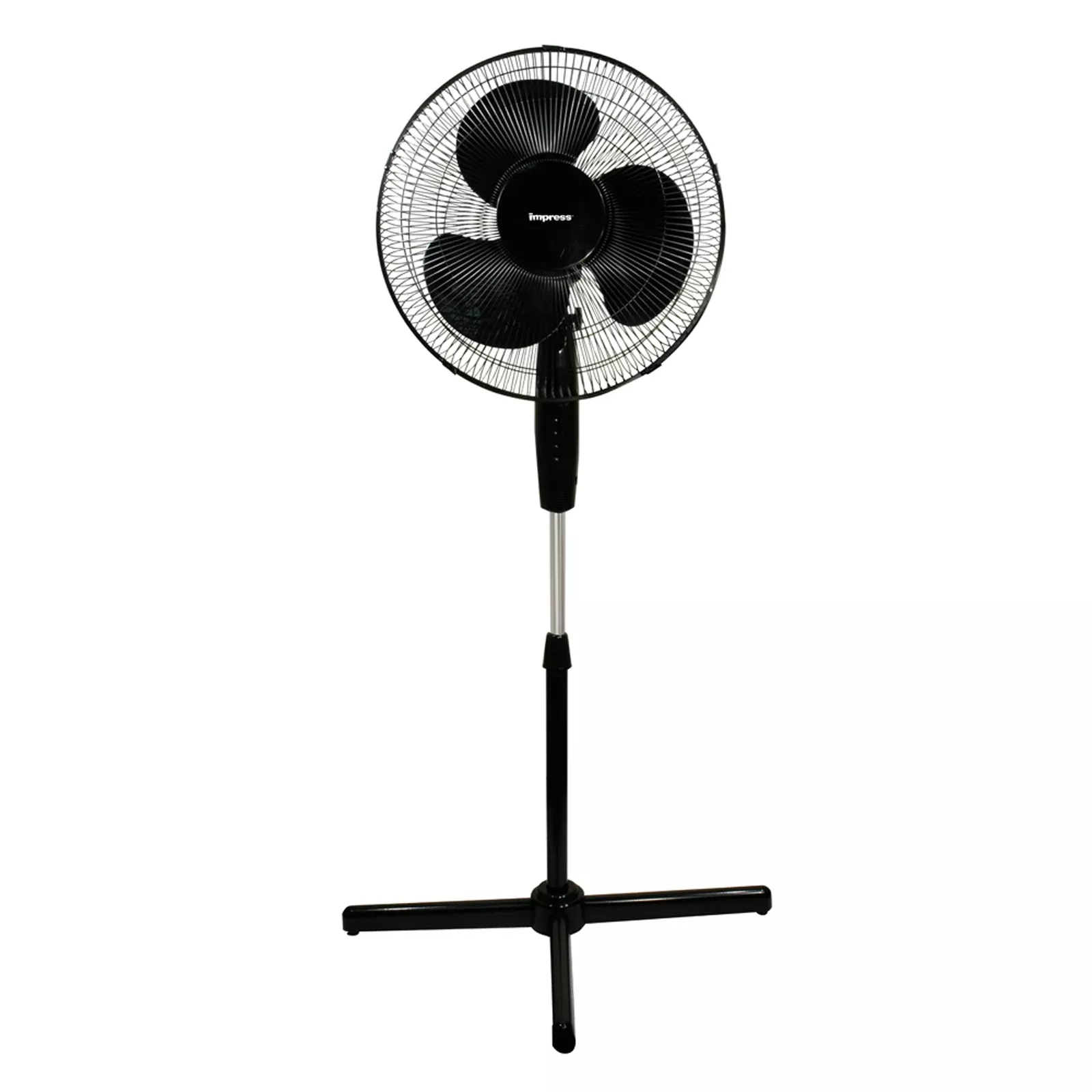 ImpressHandi-Fan 16 Inch Oscillating Stand Fan in Black