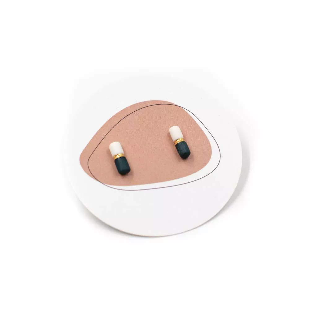 Iota Stud Earrings by Barrow