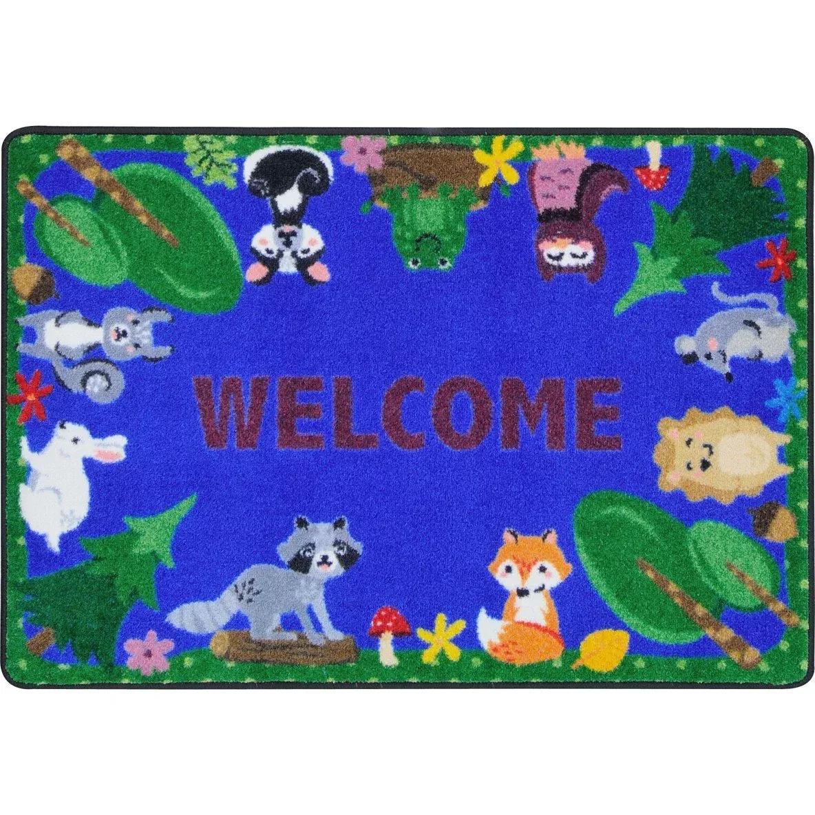 Joy Carpets Animals Among US 2'8" x 3'11" Area Rug in Color Multi