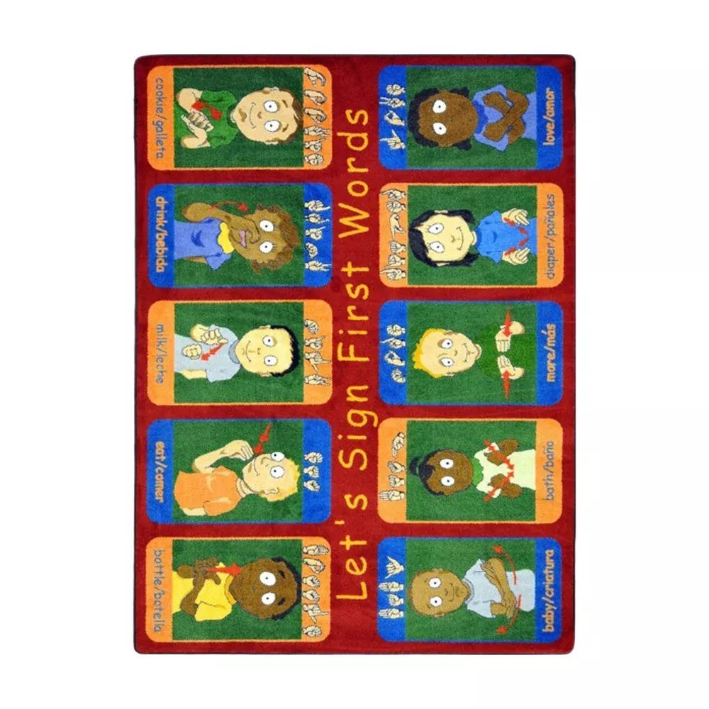Joy Carpets First Signs Area Rug, 5'4" x 7'8", Multicolored