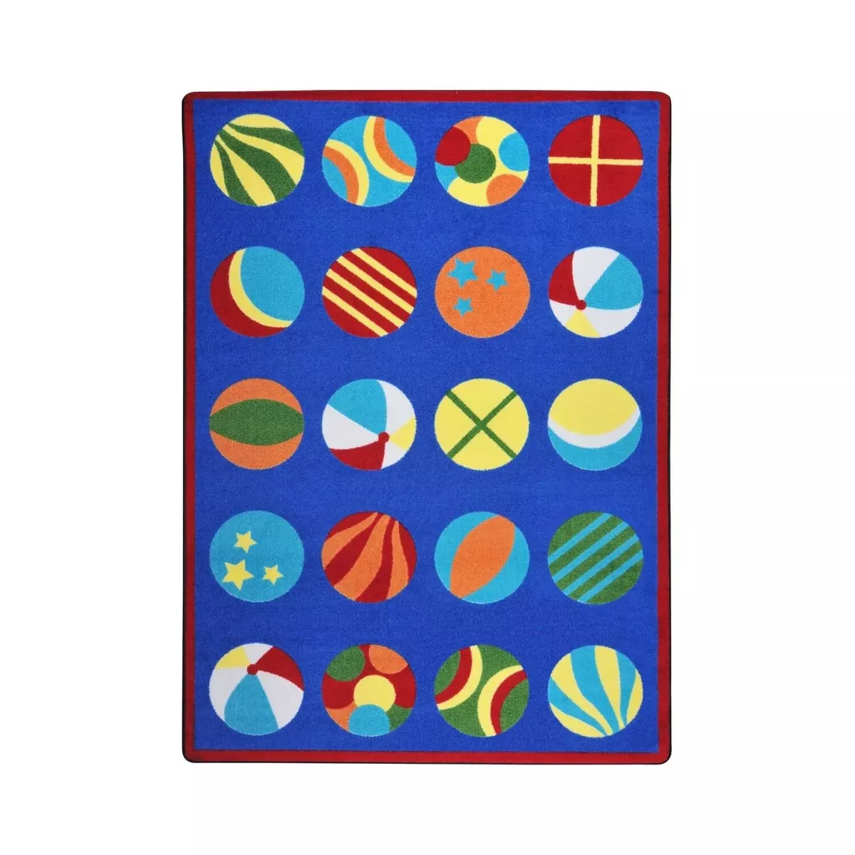 Joy Carpets Have A Ball Rug, Multi, 5'4" x 7'8"