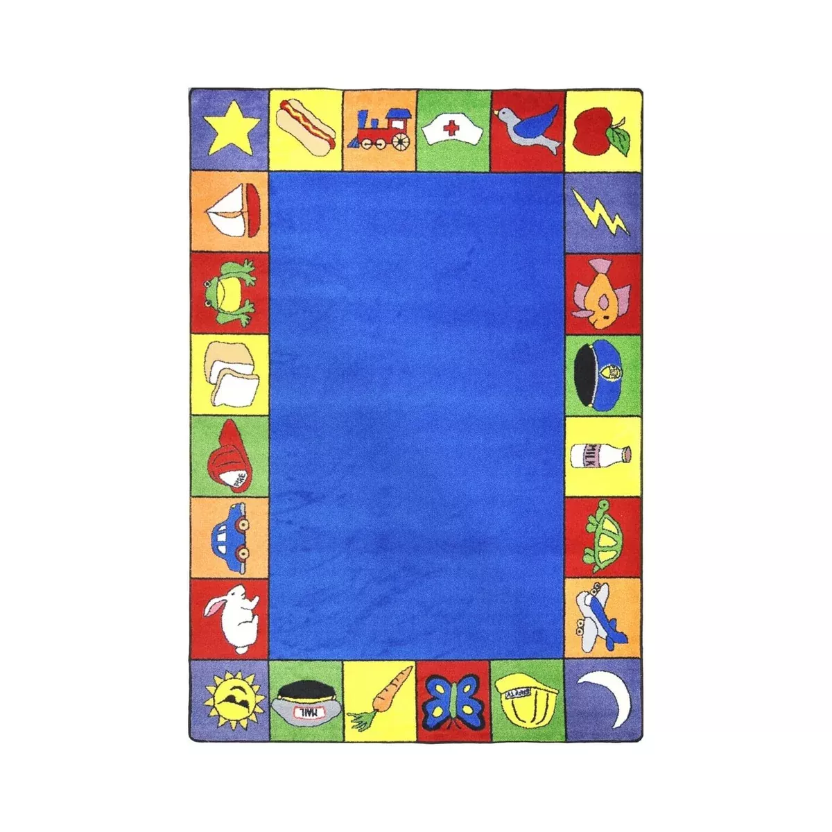 Joy Carpets Jump Start Rug, Multi, 5'4" x 7'8"