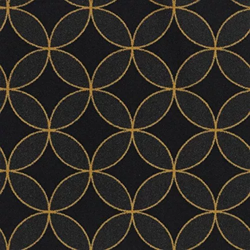 Joy Carpets Kaleidoscope - Whimsical Area Rugs Eclipse, 5'4" x 7'8", Gold