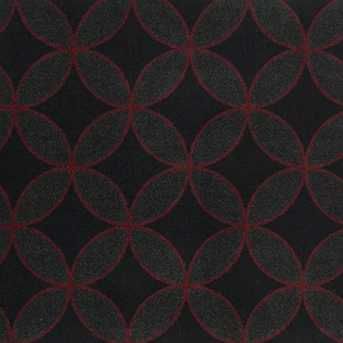 Joy Carpets Kaleidoscope - Whimsical Area Rugs Eclipse, 7'8" x 10'9", Red